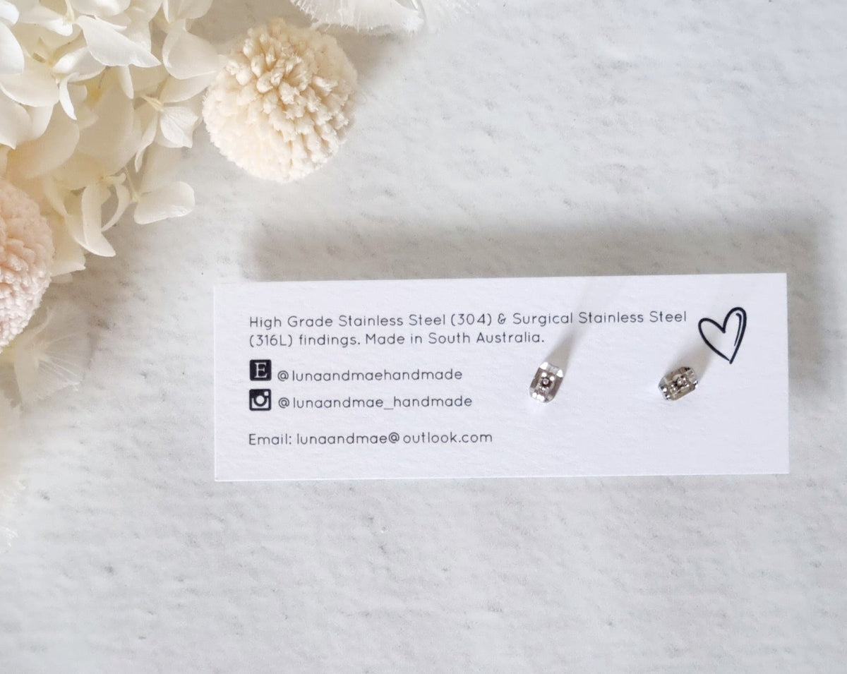 Timeless Dark Mustard Tiny Stud - Luna + Mae