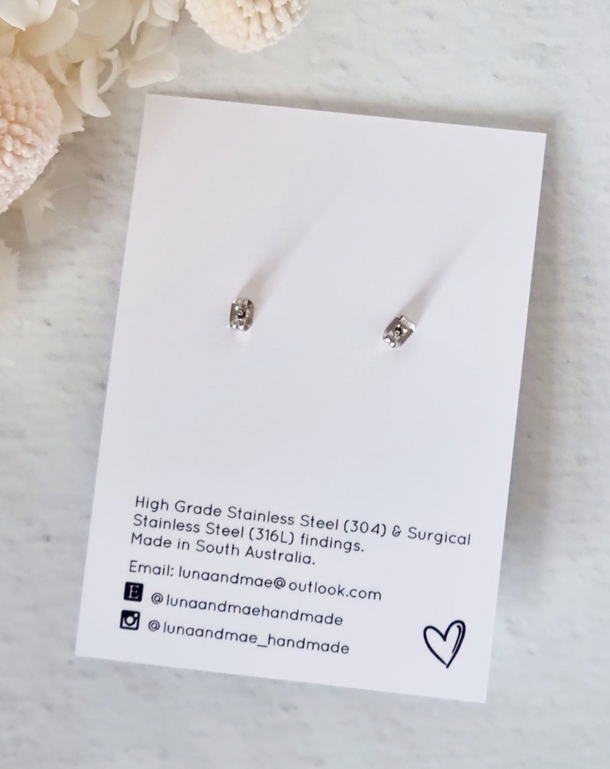 Luna Sage Green Fleck Dangle Earrings