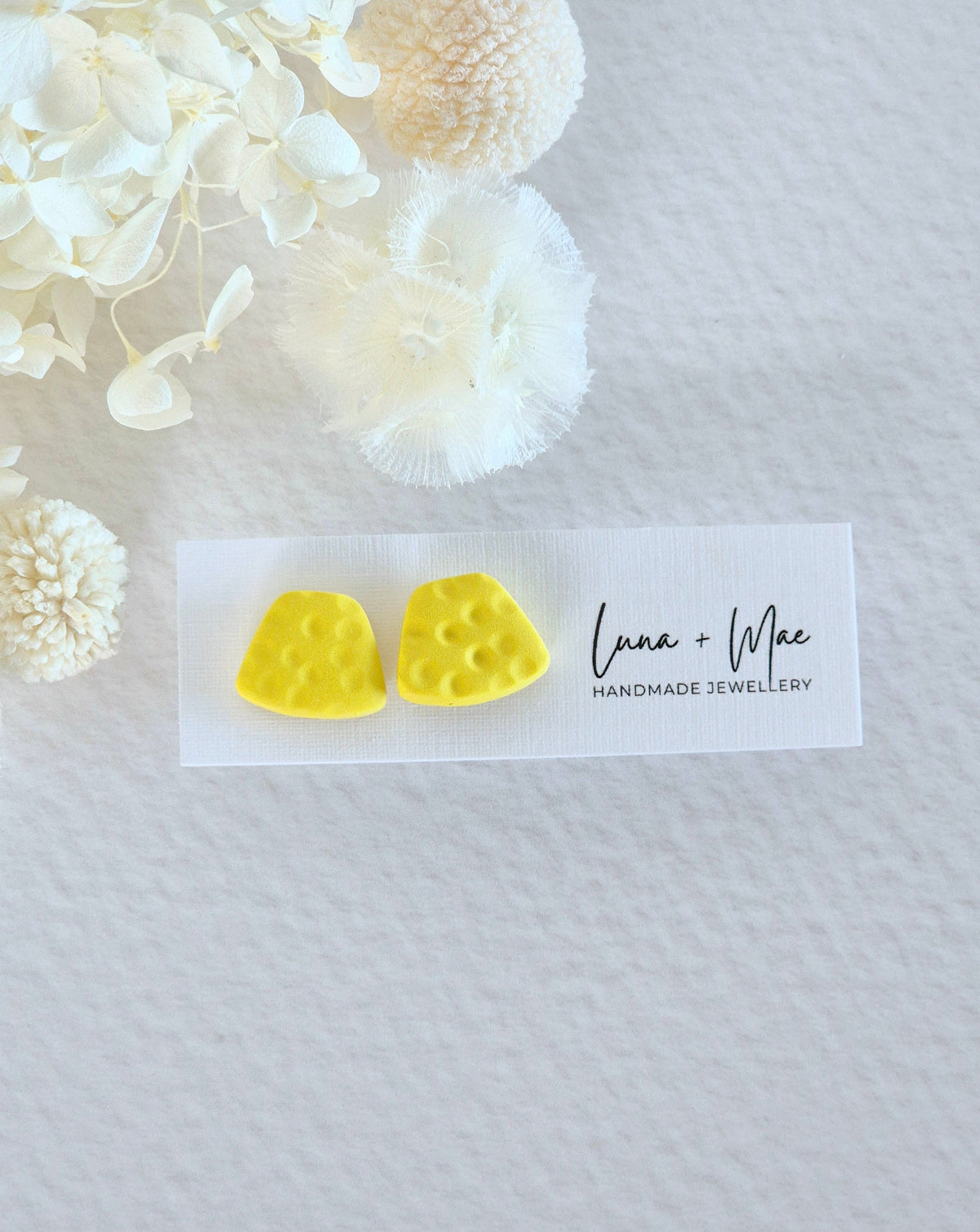 Teacher Yellow Stud Earrings
