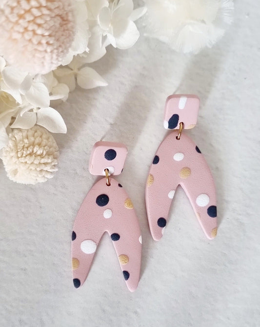 Timeless Pink Spotty Dangle - Luna + Mae