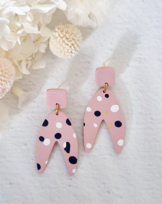 Timeless Pink Spotty Dangle #2 - Luna + Mae