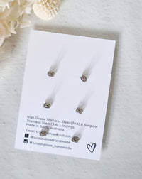 Fabric Trio Stud Pack #3 - Luna + Mae
