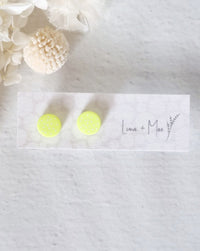 Rainbow Yellow Dot Stud - Luna + Mae