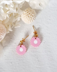 Moon Daisy Pink Dangle - Luna + Mae