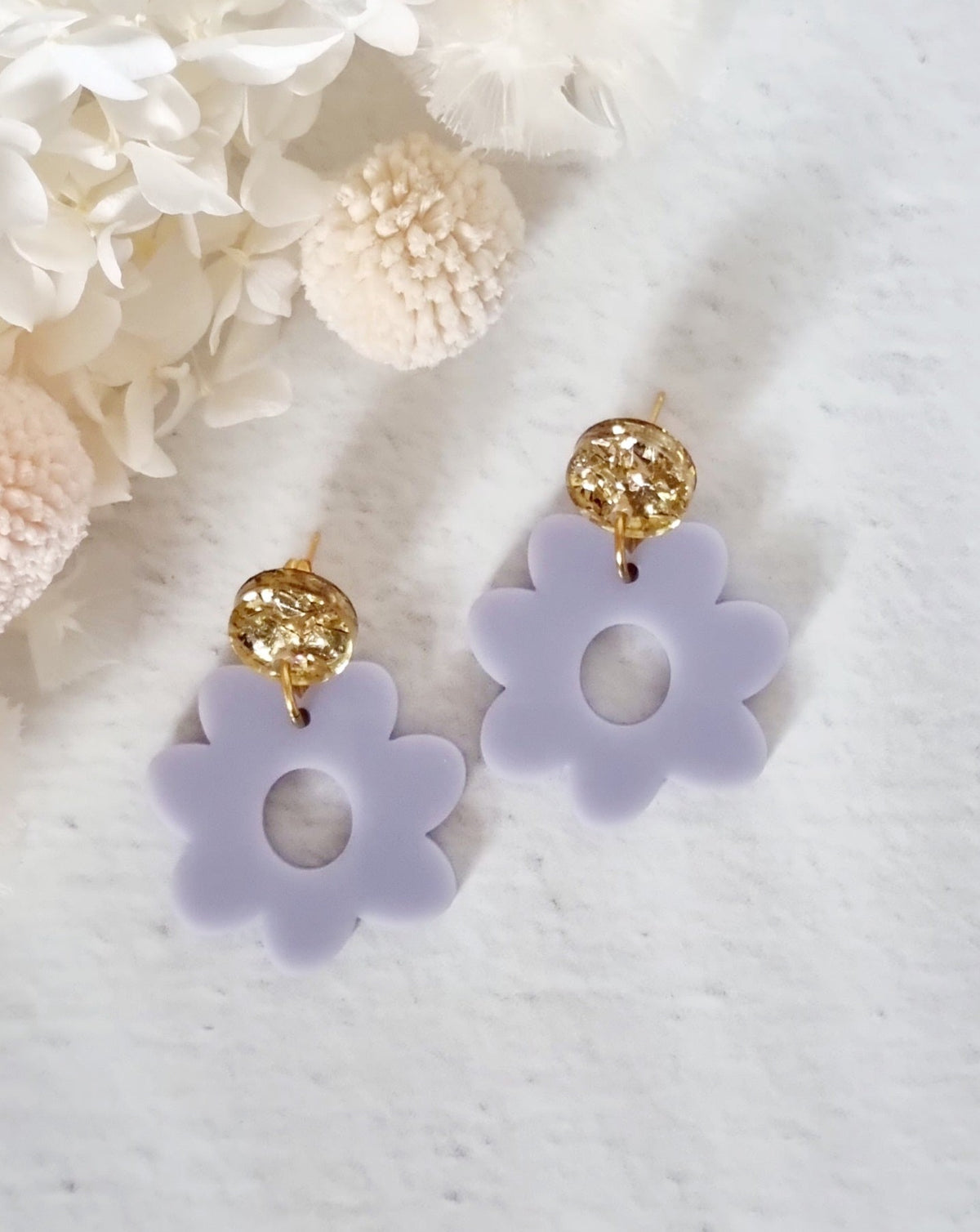 Daisy Purple Dangle - Luna + Mae