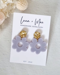 Daisy Purple Dangle - Luna + Mae