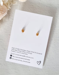Timeless Navy Semi Circle Dangle - Luna + Mae