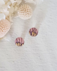 Fabric Petal Stud - Luna + Mae