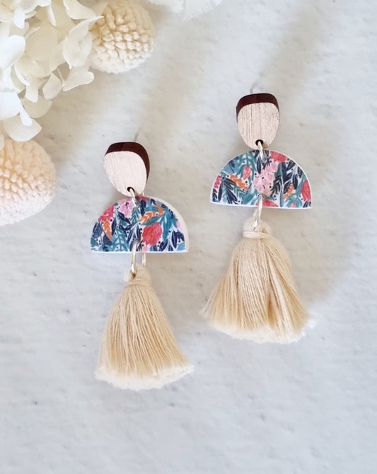 Tassel Garden Cream Dangle