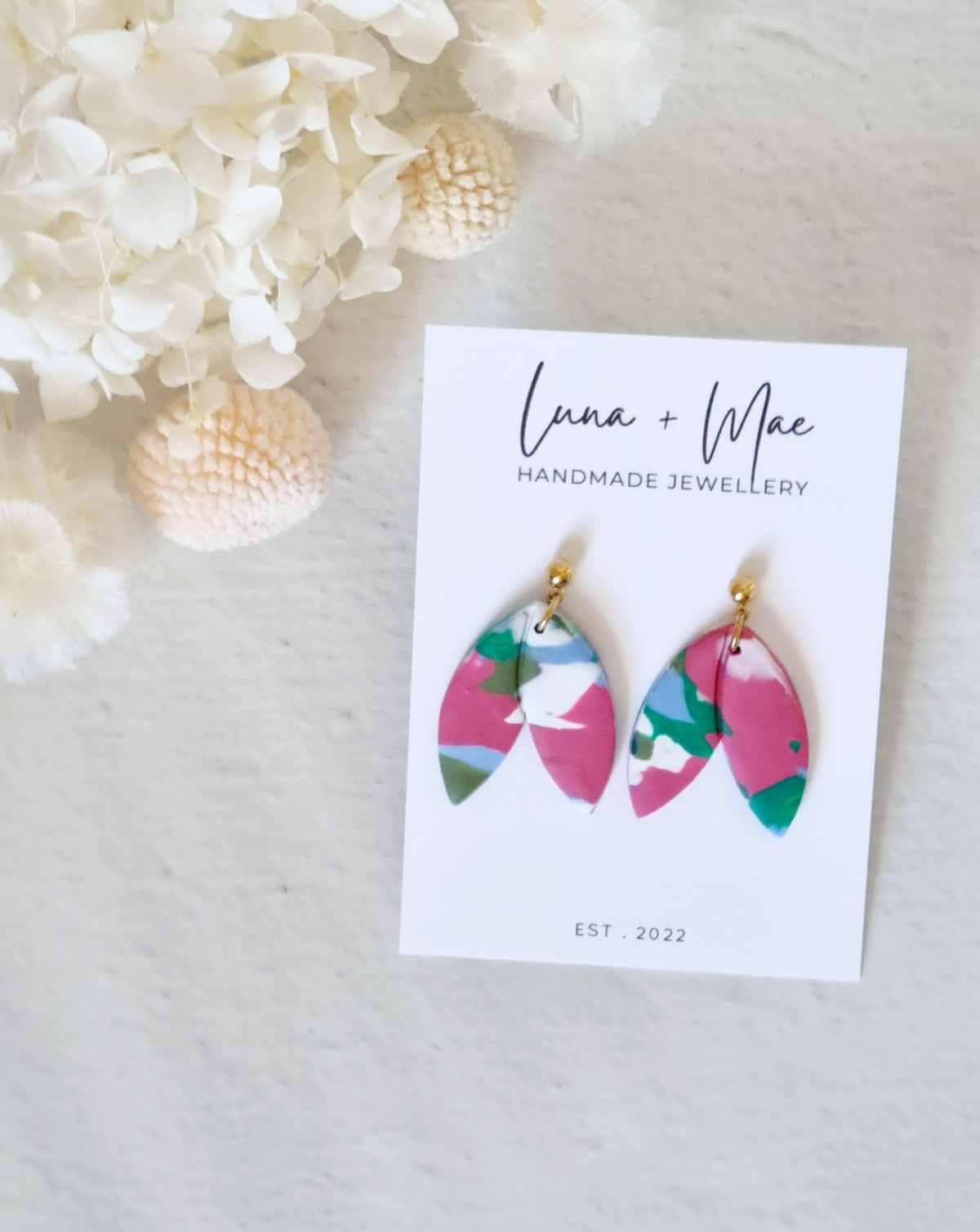 Saxe Double Leaf Dangle Earrings