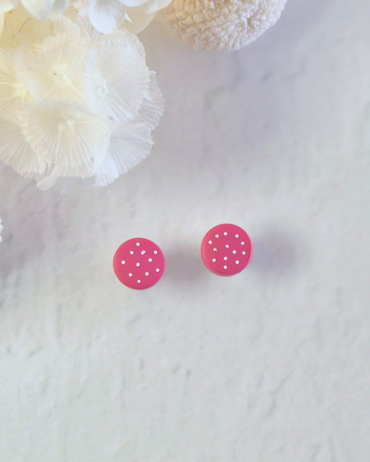 Tiny Pink Dot Stud