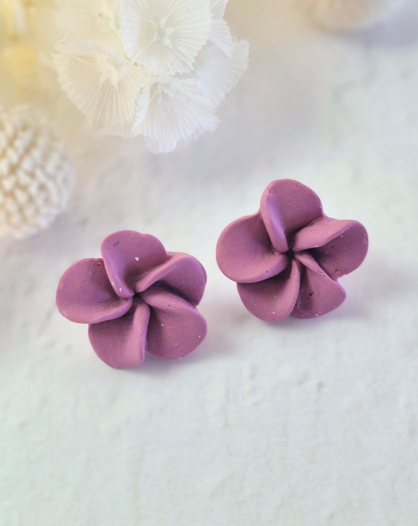 Flower Purple Stud