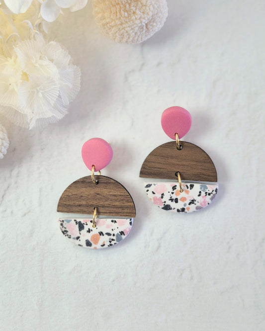 Terrazzo Pink Dangle