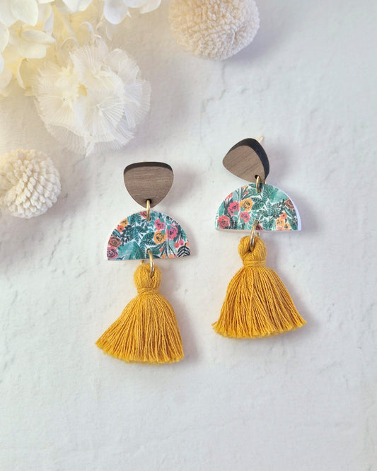 Tassel Jungle Mustard Dangle