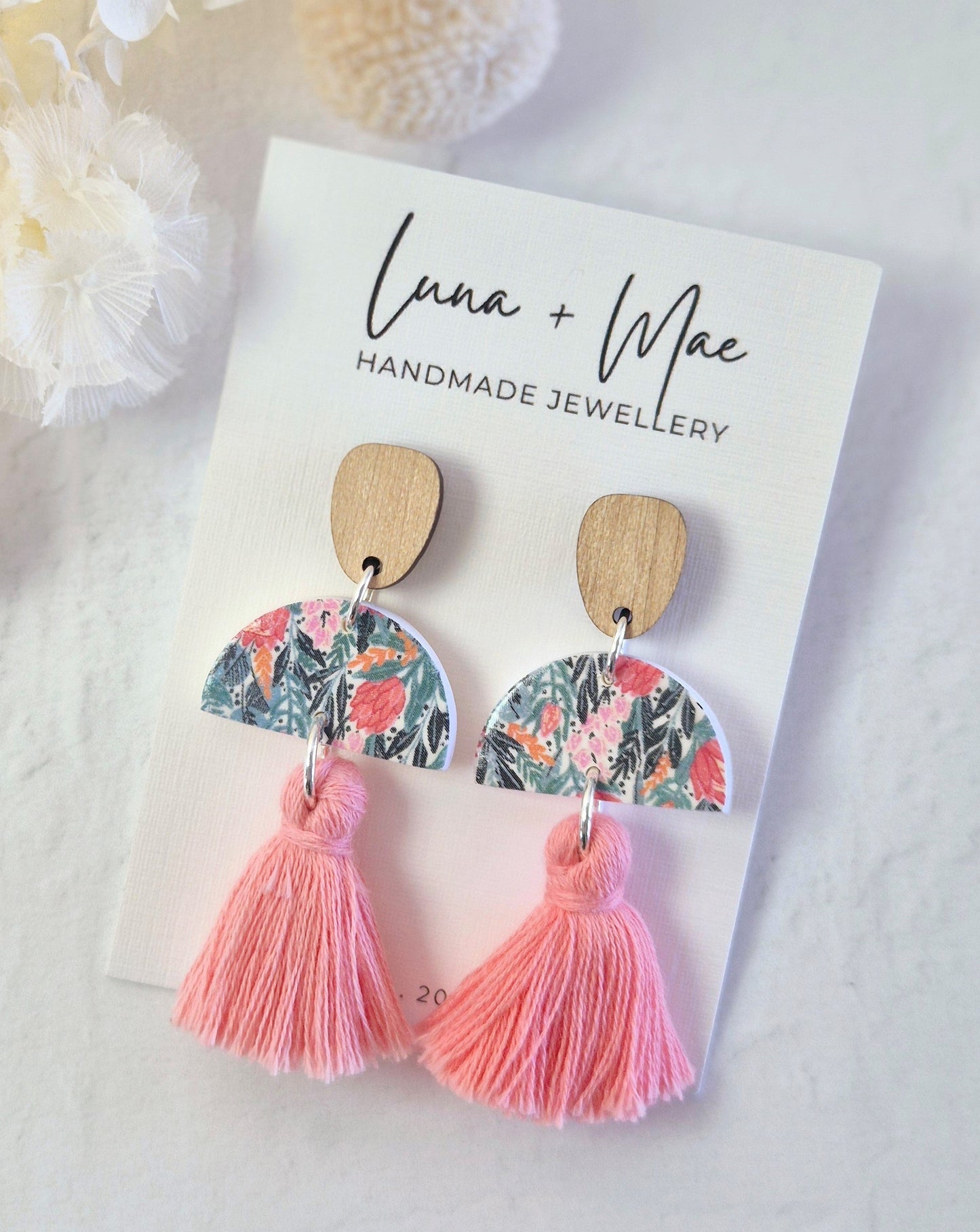 Tassel Garden Pink Dangle