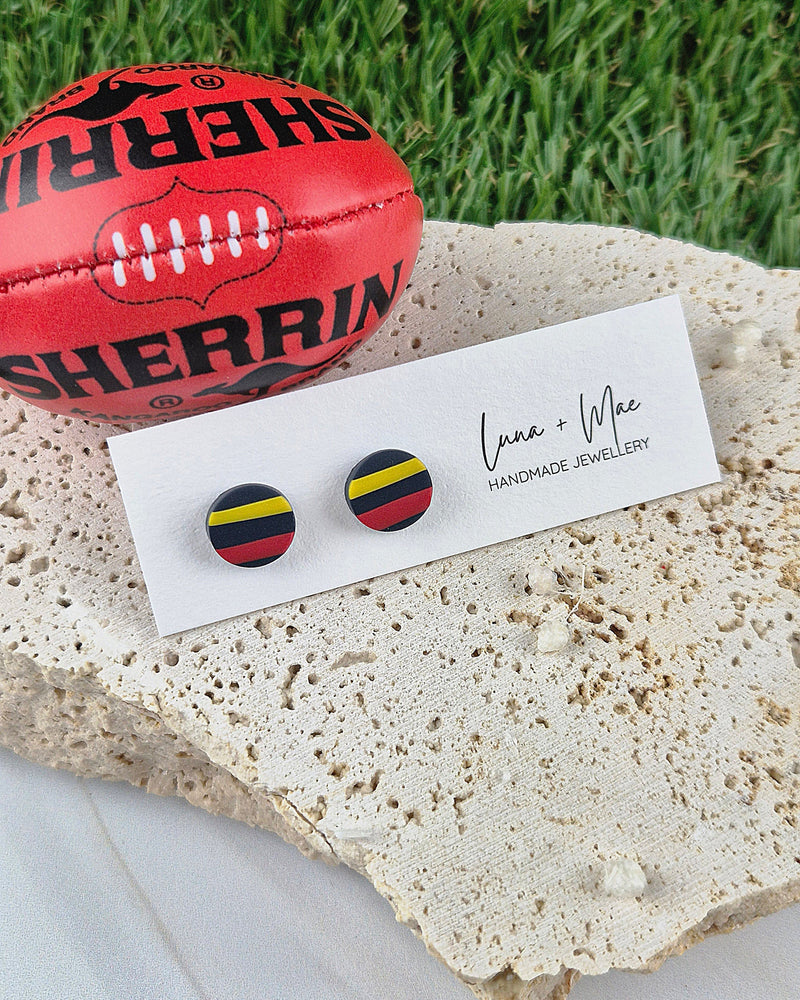Adelaide Crows (AFL/AFLW) Football Studs Luna + Mae