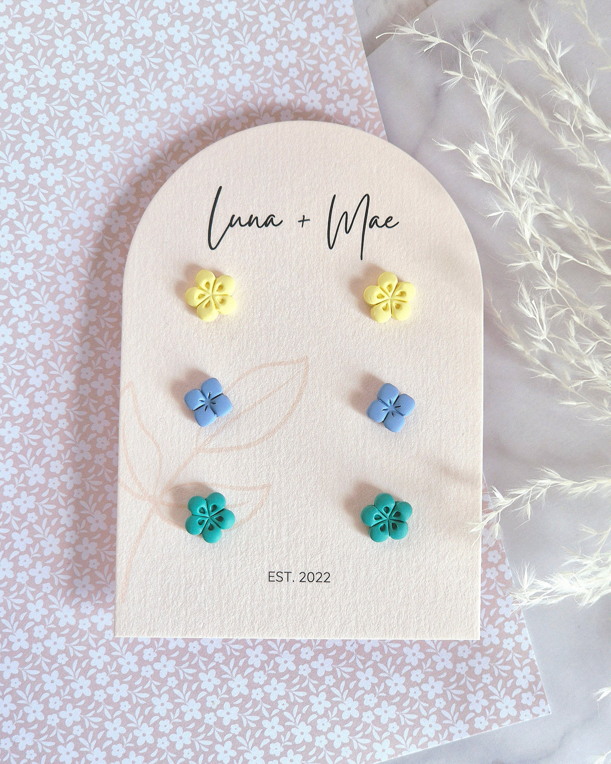 Summer Floral Trio Stud Pack #2