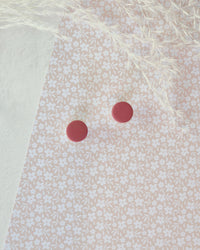 Plain Circular Studs 'Choose Your Own Colour'