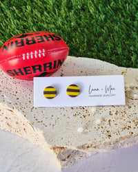 Hawthorn (AFL/AFLW) Football Studs Luna + Mae
