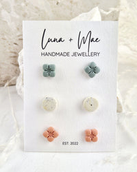 Trio Stud Earring Pack #2