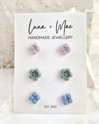 Trio Flower Stud Pack #1