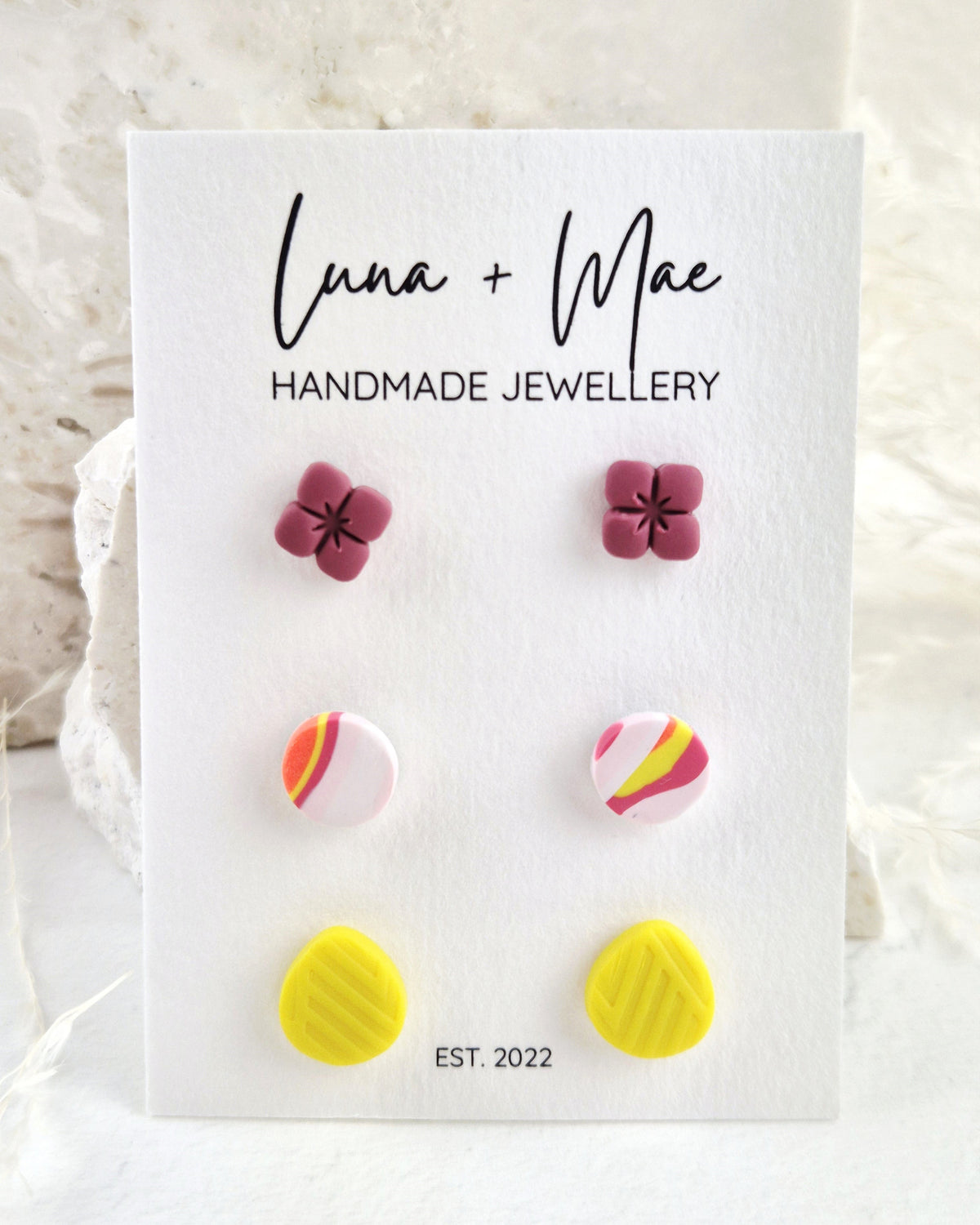 Trio Flower Stud Pack #7