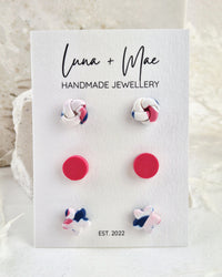 Trio Flower Stud Pack #2