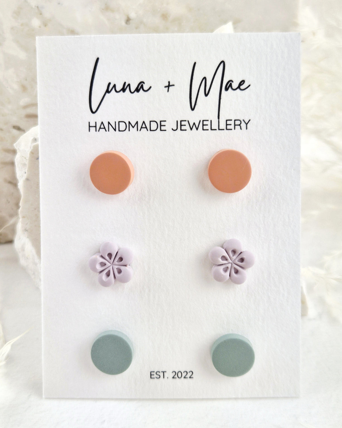 Trio Flower Stud Pack #4