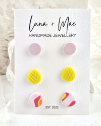 Trio Stud Earring Pack #5