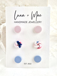 Trio Flower Stud Pack #5