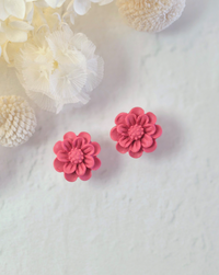 Flower Blush Pink Stud Earrings