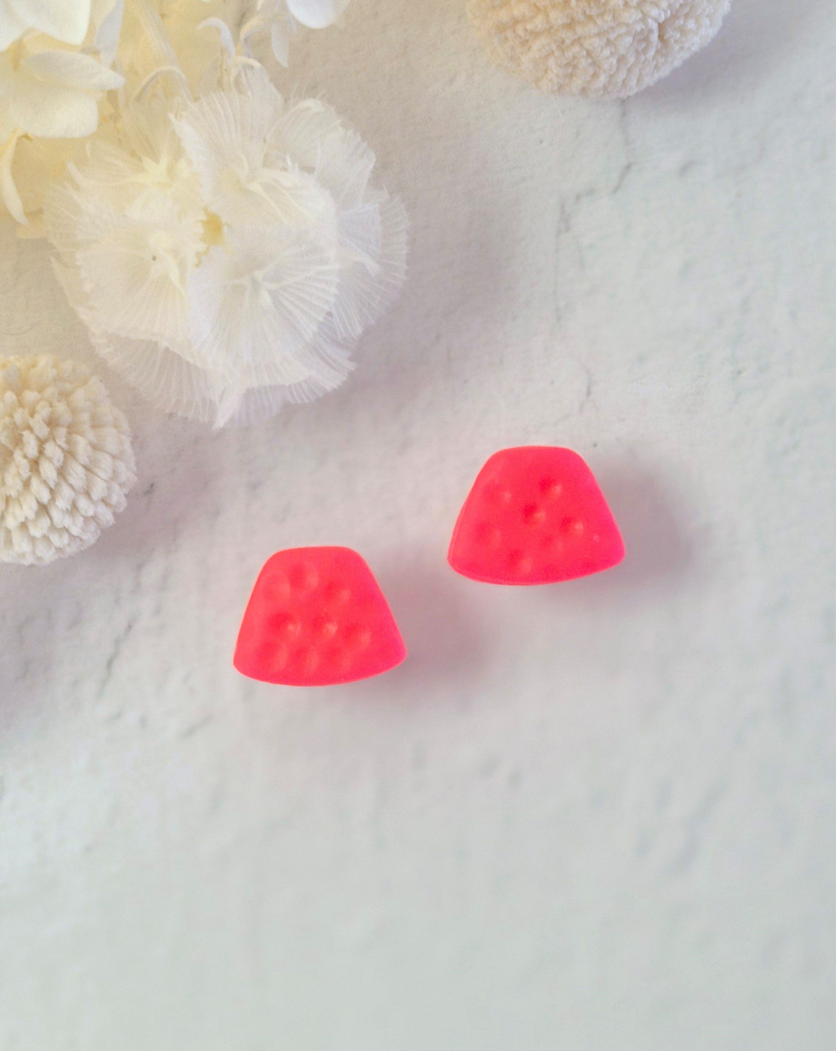 Teacher Neon Pink Stud Earrings