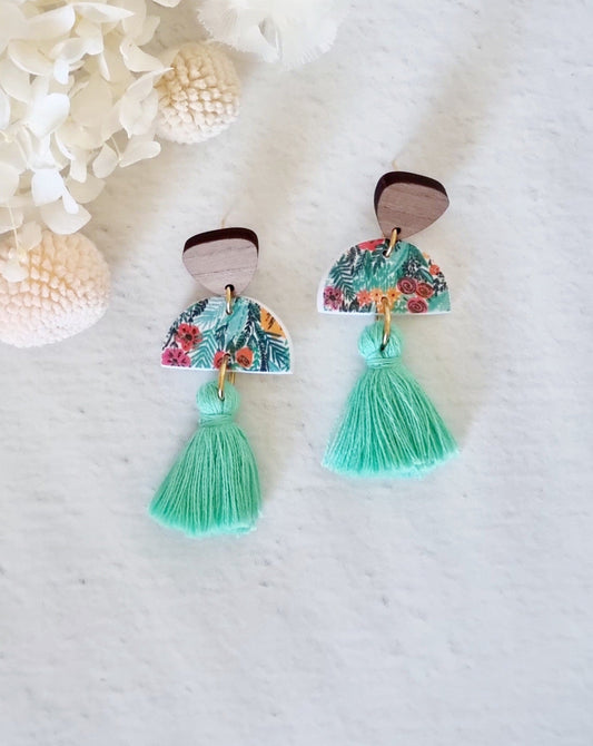 Tassel Jungle Green Dangle